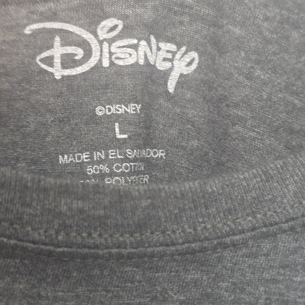 Disney Mickey & Minnie Women’s Graphic Tee Gray – Size Large - Picture 2 of 2